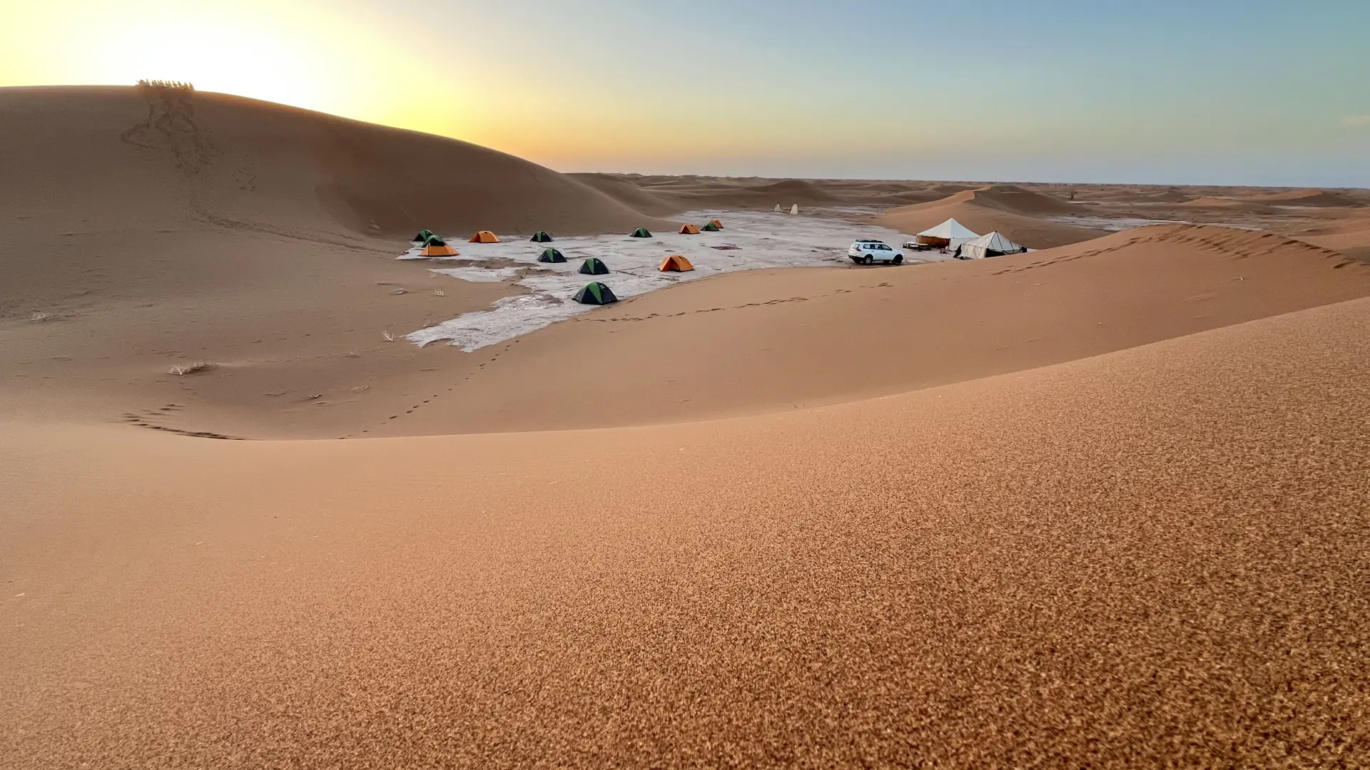 Marokko Sahara – Sonnenaufgang über der Wüste